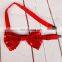 Christmas large sequin flashing bow tie