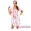 New Arrival Sexy Hot 3pcs Horrible zombie hot nurse costume white