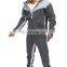 Mens Graphite Grey Zipper Colour Block Fitness Wear