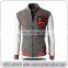 Men winter baseball jackets black grey color