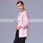 2017 spring new design women's jacket round neck long sleeves single line button slim fit overcoat lady's coat
