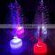 Wholesale supplier multicolor led lighting mini fiber Christmas tree for Christmas promotional gift
