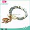 Fashion DIY interchangeable snap button jewelry bracelet small crystal beads bracelet