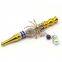 110mm Length  aluminum alloy smoking pipes with colorful beads  tobacoo accessory in animal shape