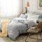 Reversible Removable Quilt Bed Full Queen Cotton Linen Blended Duvet Cover Set