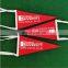 cusotomize size and color promotional felt pennants as gift with customized