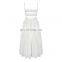 TWOTWINSTYLE  Ruched Women's Dress Sleeveless Tank Pockets Loose Summer Maxi Dresses