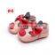 6 Colors 5 size cartoon kids shoes toddler baby leather shoes with bow