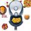 no stick Wifi Led Display chicken BBQ pizza pan fisher cooker 1000w hot electric digital household air fryer