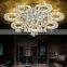 LED contemporary crystal chandelier zhongshan lighting factory dewdrop crystal crystal ceiling light for indoor lighting