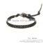 Many design agate survival boho bracelet leather beads XE09-0109
