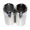 2 x Stainless Steel Exhaust Muffler Outlet Tip Pipe For VW Golf MK7 13-14