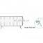 Welded fixed feet crowd control barrier steel crush barrier  temporary fence