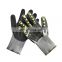 Wholesale impact-resistant nitrile coating HPPE cut-resistant work gloves for construction