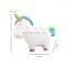 cartoon white mini atm kids unicorn porcelain ceramic money box coin piggy bank for coins