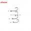10pcs/set 2# 4# 6# 8# High Quality Machine Carbon Steel Carp Offset Hooks for Fishing