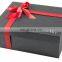 Quality gift boxes with ribbons rigid paper box for gift packaging new design with custom logo printing