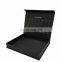 Luxury paper folding box with magnetic closure cardboard packaging black packing