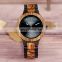 BOBO BIRD Black Glossy Dial Retro Custom Knurling Special Design Private Label Logo Quartz Wood Watch