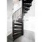 Galvanized stairs customized center column carbon steel metal spiral staircases