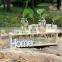 Home decoration Plant water bottle wood organizer