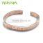 Topearl Jewelry Roman Numeral Bangle Stainless Steel Bangle Rose Gold Bangle MEB402