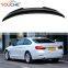 PSM style carbon fiber rear  spoiler for BMW 4 series F32 2 door coupe 2014-2018 trunk boot lip