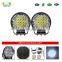 9 inch led fog/driving lights 128w round led work lights combo beam LED6493