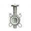 Stainless Steel 304 Wafer Motorized Electric Control PTFE Butterfly Valve  AC220V DN50