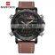 NAVIFORCE 9134 LED Quartz 5 Clasps Upscale Men Sport Digital Luxury Watch For Men