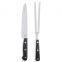 Hot sale 2pcs BBQ kitchen stainless steel carving meat knife and fork set