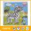 BSCI And NBC Universal Audit Report Wooden Puzzle Toy Factory Production 9 Psc Simple Sticker Printing Plain Horse Wooden Jigsaw Supplier's Choice