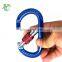 custom logo 25kn O-shape rock/mountain climbing aluminum hook with screw-locking gate