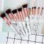 10pcs Makeup Brushes Kits Private Label Marble Makeup Brush Set With Clip-on Brush Holder