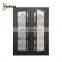 High Quality Iron Safety Entrance Front Doors Laser Cut Rustic Wrought Iron Doors Swing Glass Door Design For Houses Home
