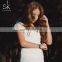 SHENGKE Elegant Lady Watch Push Mesh Buckle Alloy Case Steel Caseback Watches Customized Logo OEM  Girl Handwatch Gift
