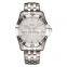 SINOBI Charming Men's Watch 316L Stainless Steel Case & Band Rotation Bezel Calendar Luminous Pointer Quartz Movement 1242G