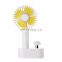 GXZ-F815 Mushroom LED Lamp Rechargeable Handheld USB Fan with inner Battery 2000mAh Portable Electric Mini Fan For Room