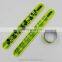 Custom Reflective PVC Reflective Slap Bracelet With Ruler