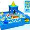 Commercial Kids Indoor Playground Big Inflatable Ocean Ball Pool With Slides For Kids