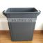65 Liter Wholesale cheap slim plastic storage dustbin rectangular dust bin 15 gallon trash can with handle