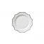 Silver Rimmed Ceramic Tableware Wedding Dessert Plate Nordic White Sun Flower Dinnerware Plates Sets