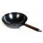 Nonstick Lightweight Rustproof Carbon Steel Wok With Wooden Handle