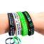 Factory Wholesale New World Cu P With Football Team Building Sports Soccer Silk Screen Printing Custom Silicone Bracelet