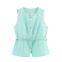 New European and American style women's fashionable casual wear with belt, woolen sleeveless round neck top