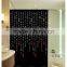 100% polyester White Stars printed shower curtain for hotel, family, waterproof bath curtain