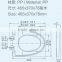 HL-058 MEIYE PP 465*370*78mm Round Soft-closing Toilet Seat Cover Ramp Down Toilet Lid