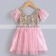 2016 New children baby girls dresses summer kid dress sequin girl party dress wholesale boutique lace tutu baby girls dresses