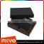 Metal magnetic soft leather card wallet with customized logo and color