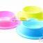 Pet Dog Food Bowl Plastic Candy Color Small Size